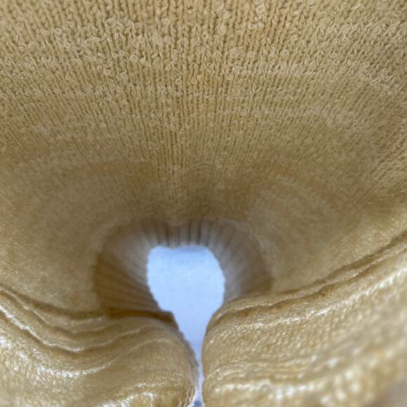 Claudine Sweater Womens Size M Beige Wool Blend Chunky Cable Knit Cardigan - Picture 8 of 14